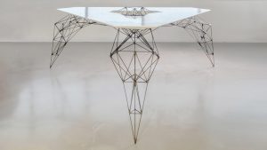Generative wireframe model behind the award winning AirTable designed by AirLab
