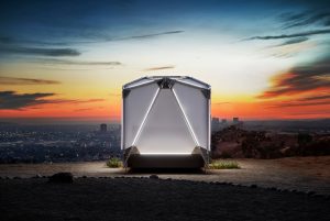 A high-end prefab technology company creates a shelter that doesn’t sacrifice digital connectivity